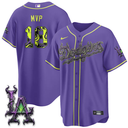 LAD Villains Halloween - Horned Queen Vapor Jersey- Stitched
