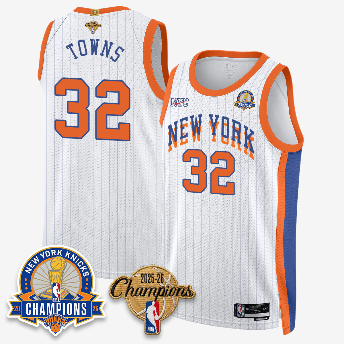 NYK 2026 Basketball Champions Special Edition Vapor Jersey V2- Stitched