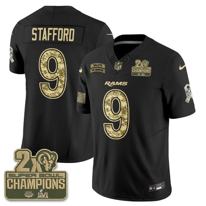 Los Angeles Rams 2026 Salute To Service Vapor Jersey V2- Stitched