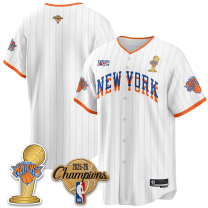 NYK 2026 NBA Champions Vapor Jersey - Stitched