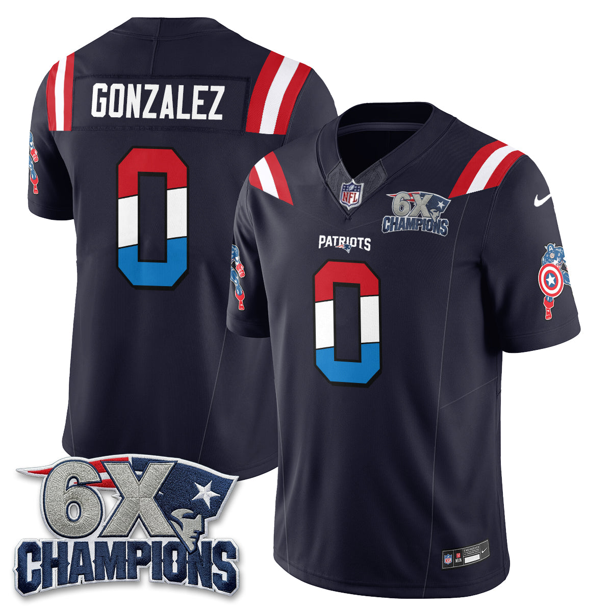NE x Vibranium Shield Edition Vapor Jersey V2 - Stitched