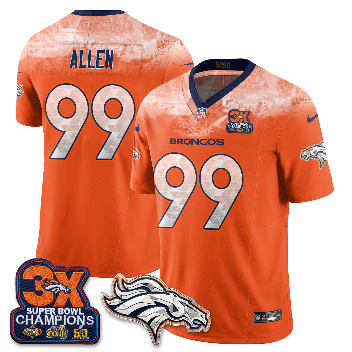 DEN Fangear Edition Vapor Jersey - Stitched