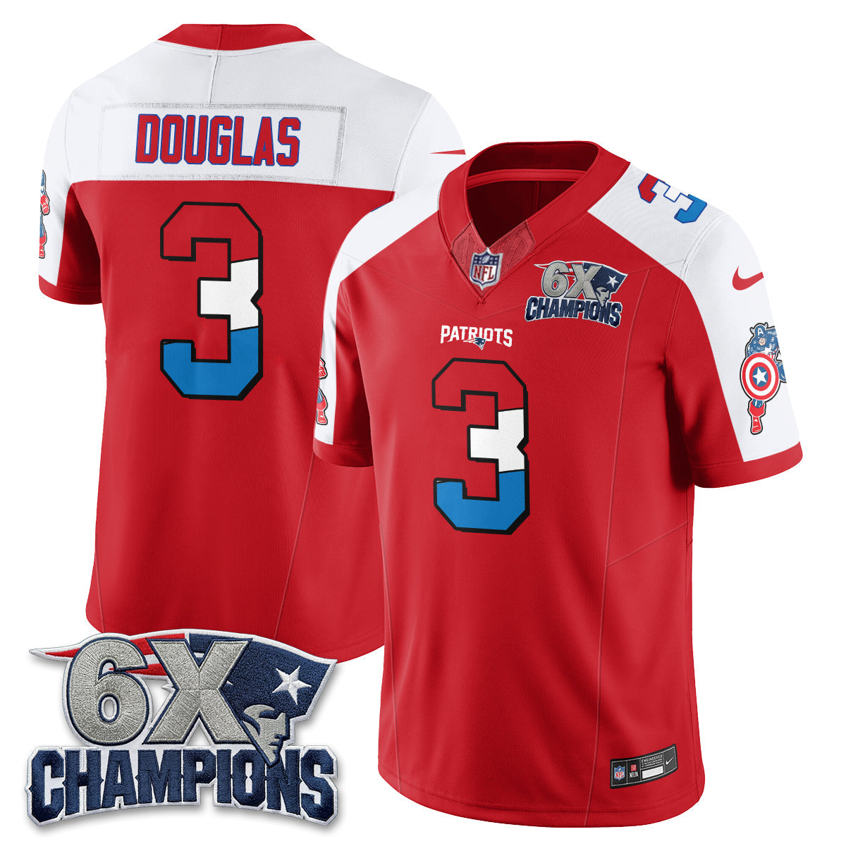 NE x Vibranium Shield Edition Vapor Jersey V2 - Stitched