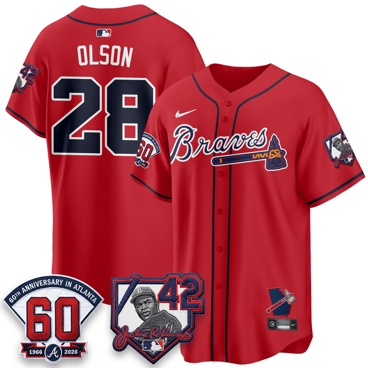 ATL 2026 Jackie Robinson Day Vapor Limited Jersey - Stitched