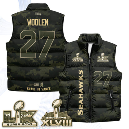 SEA 2026 Salute to Service Puffer Vest - Printed