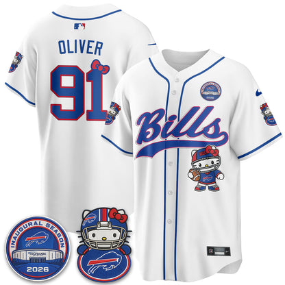 BUF x Meow  Vapor Baseball Jersey - Stitched