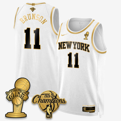 NYK 2026 NBA Champions Gold Edition Vapor Jersey - Stitched