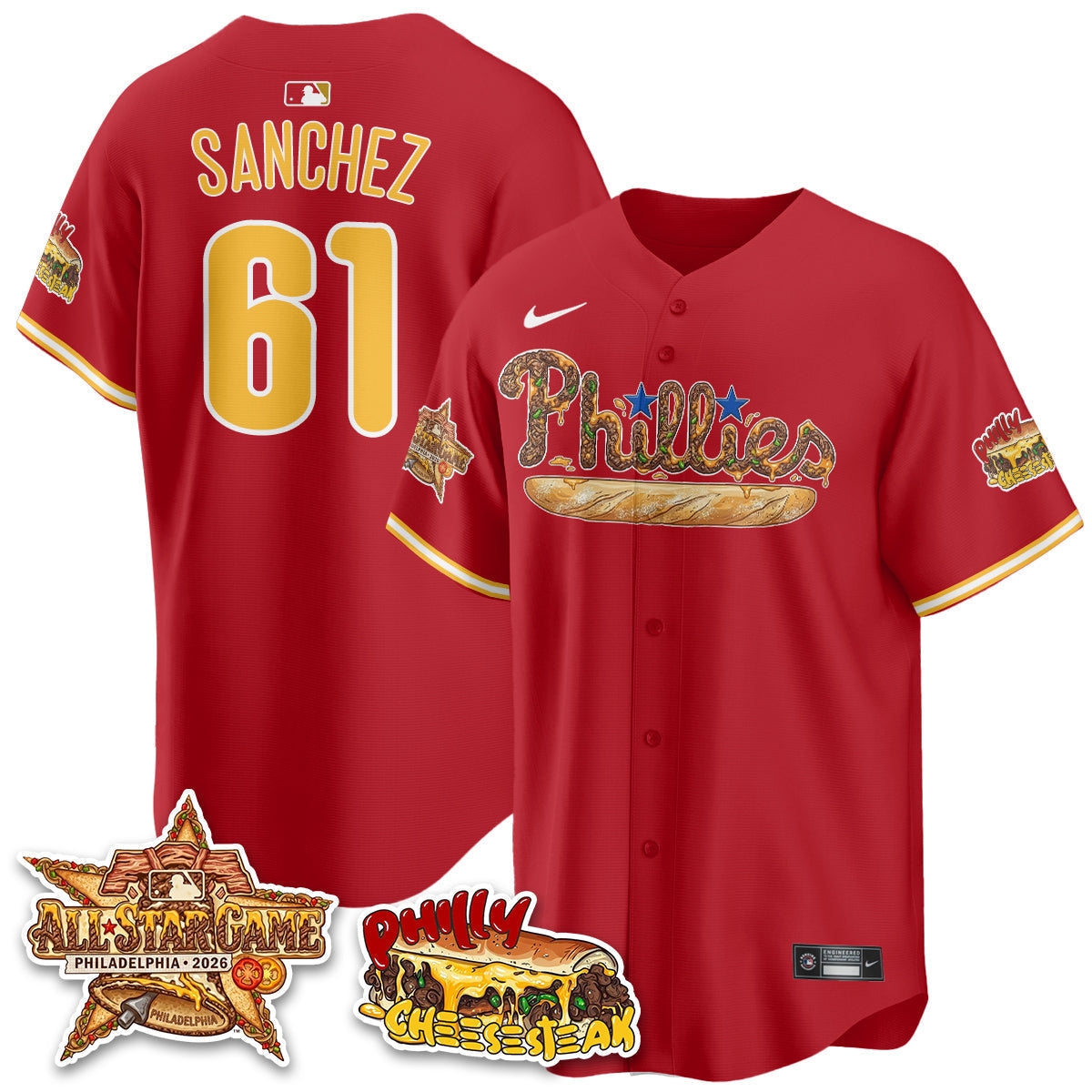 PHI Cheesesteak Edition Vapor Limited Jersey - Stitched