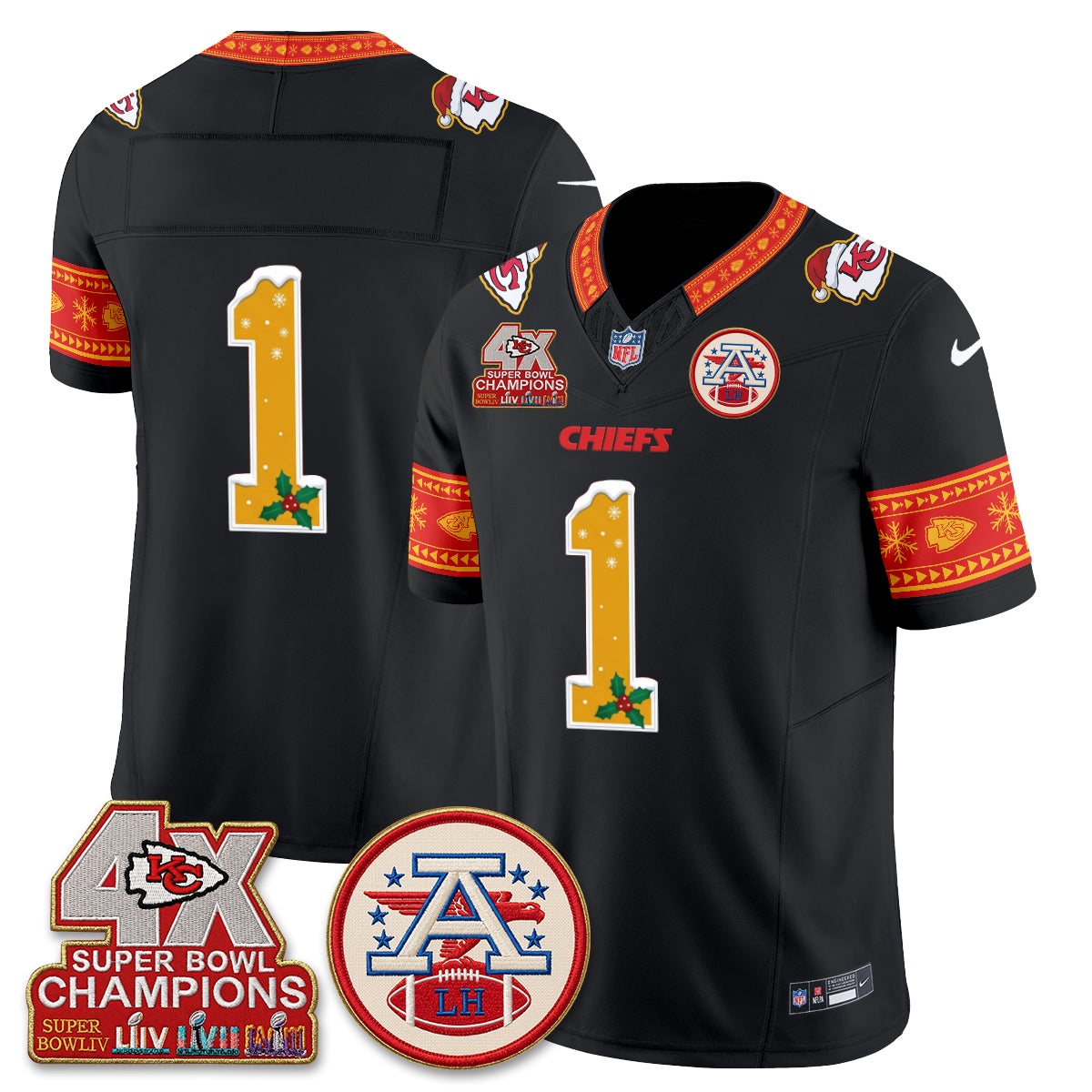 KC Xmas Edition Vapor Jersey - Stitched