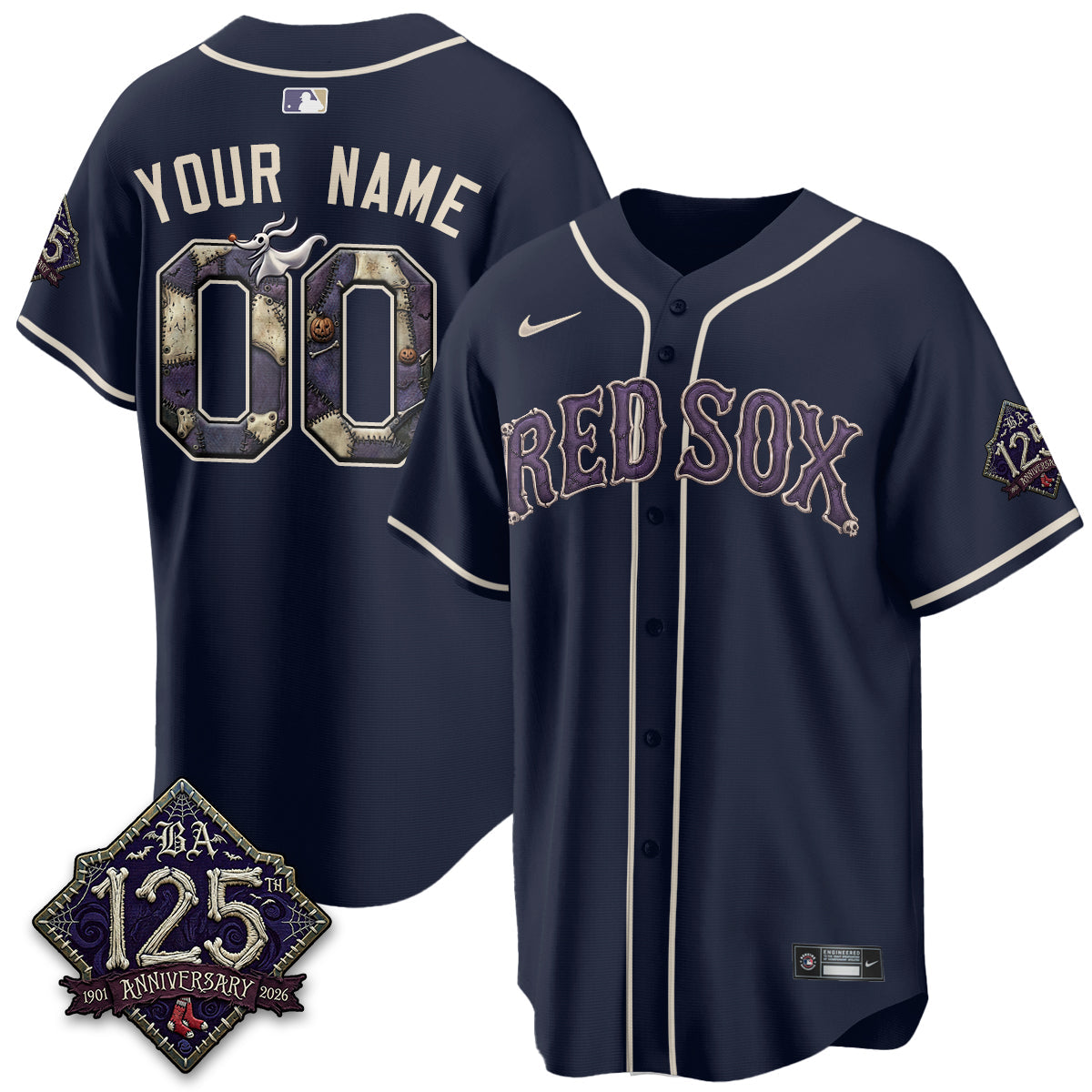 BOS Nightmare Vapor Limited Custom Jersey - Stitched