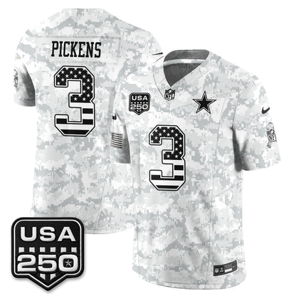 DAL 2026 Salute to Service Edition Vapor Jersey - Stitched