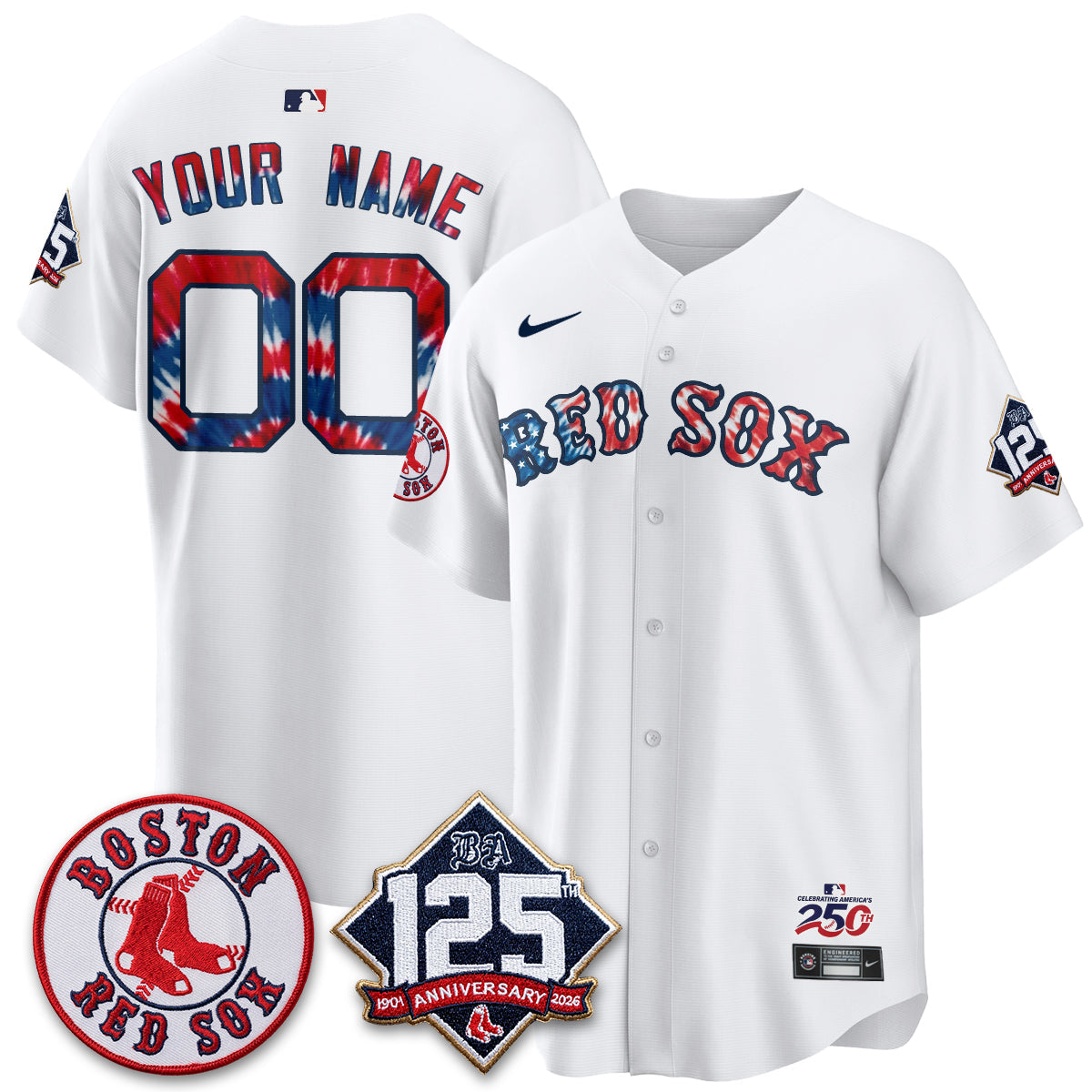 BOS Americana 2026 Vapor Limited Custom Jersey - Stitched-DTD