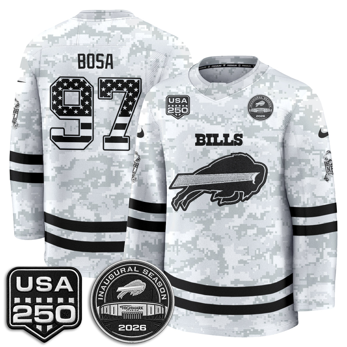 BUF 2026 Salute To Service Edition Hockey Jersey - Printed