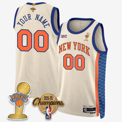 NYK 2026 Basketball Champions Vapor Custom Jersey - Stitched