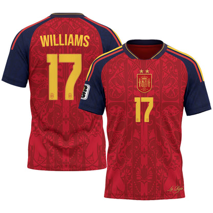 Spain 2026 Soccer Champions Vapor Jersey V2- Printed