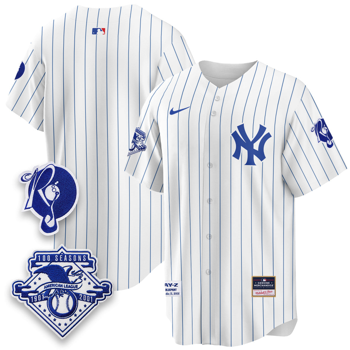 NYY x Jay Z Edition Vapor Jersey - Stitched