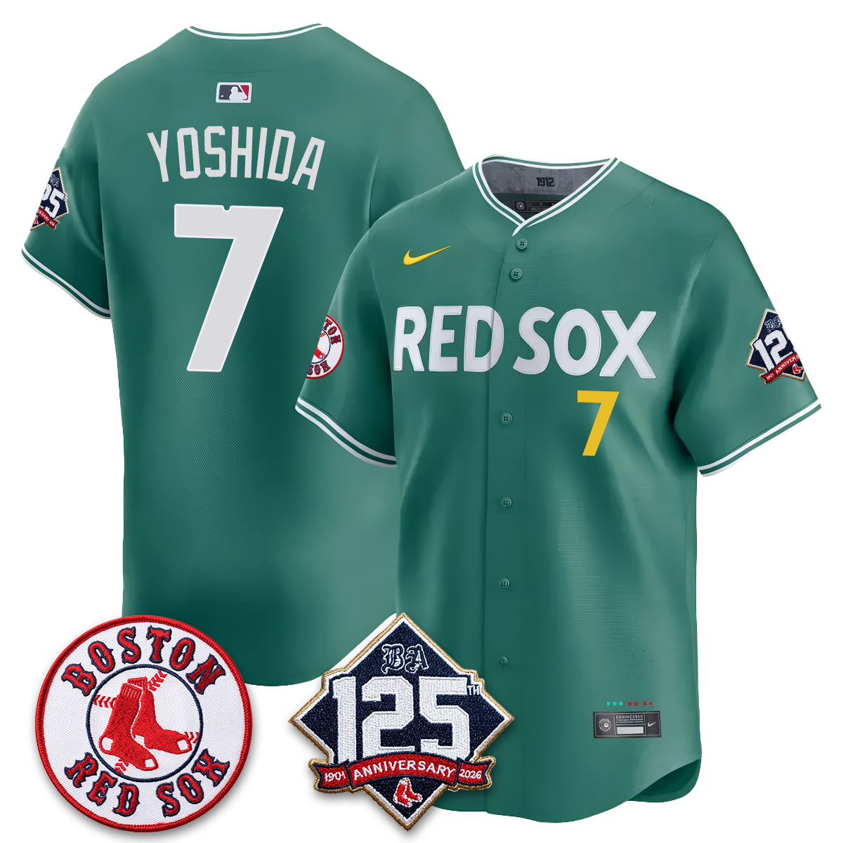BOS 125th Anniversary Patch Vapor Jersey - Stitched-DTD