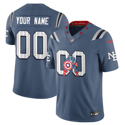 NE x Vibranium Shield Edition Vapor Custom Jersey - Stitched