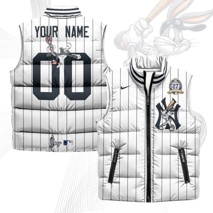 NYY Edition Unisex Custom Puffer Vest - Printed