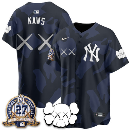 NYY x KAWS Edition Vapor Jersey - Stitched