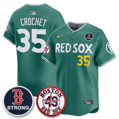 BOS Tim Wakefield Memorial Patch Vaper Premier Limited Jersey - Stitched V2