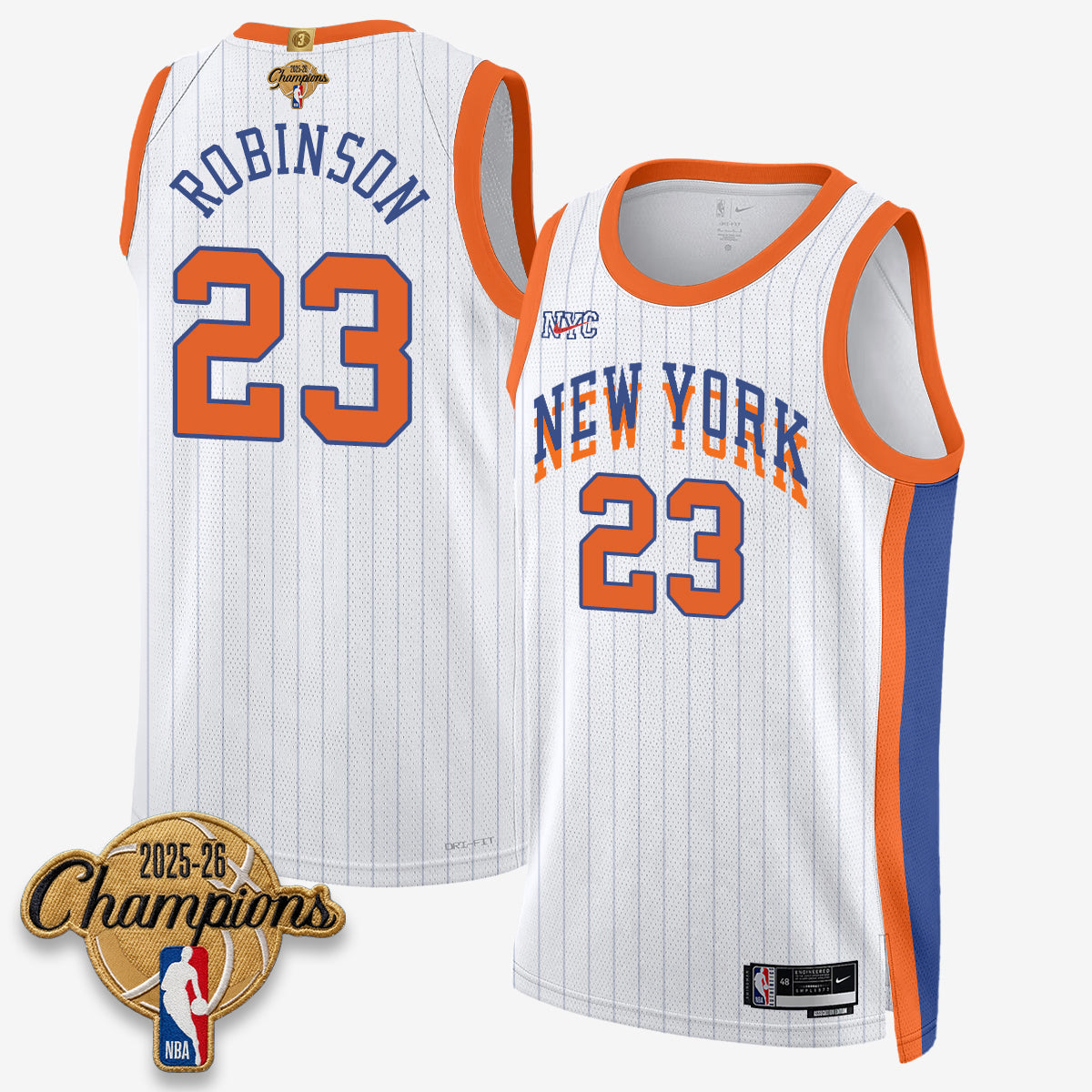 NYK 2026 Basketball Champions Vapor Jersey V2- Stitched