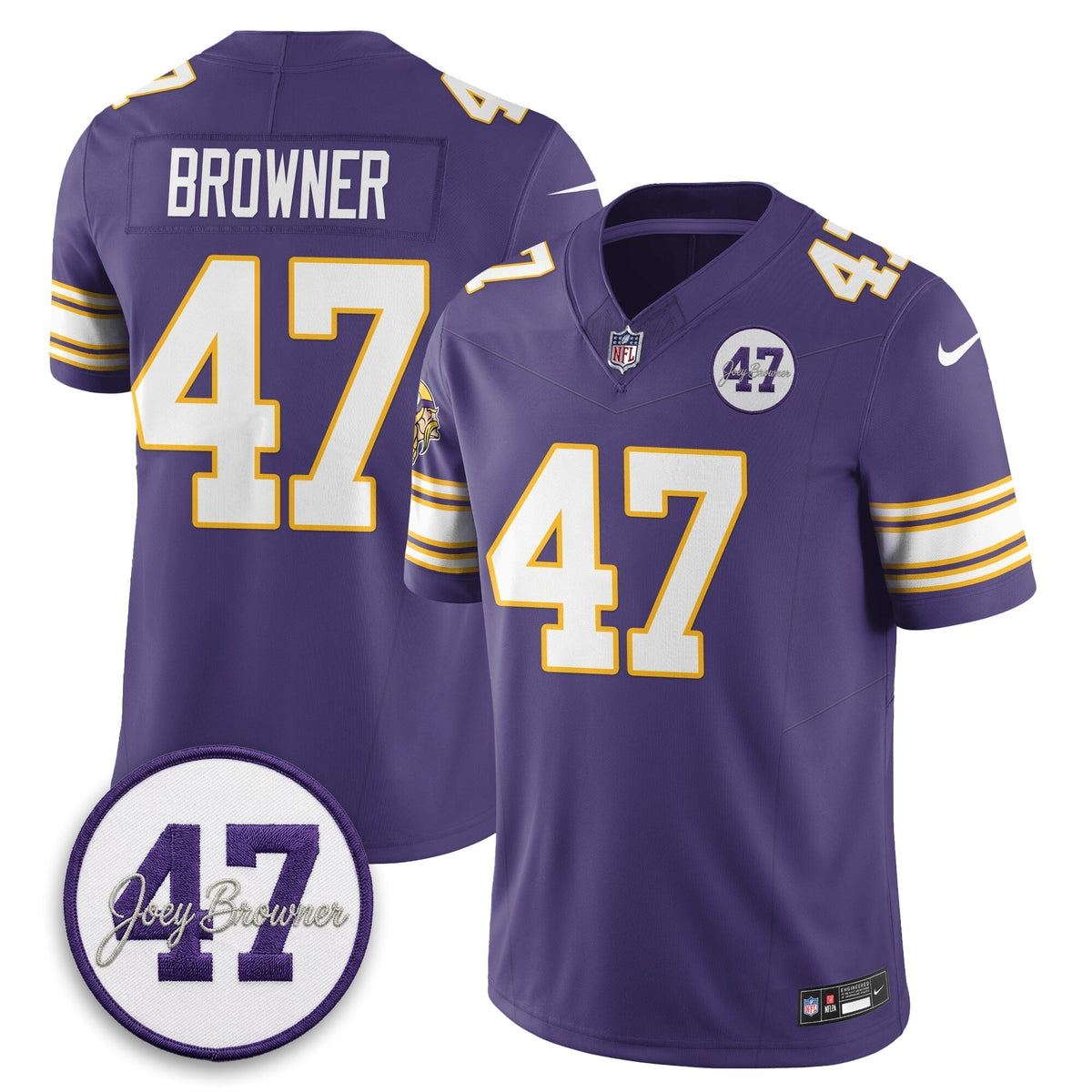 MIN Joey Browner Thank You For Memories - 1960 – 2026 Football Vapor Limited Jersey - Stitched