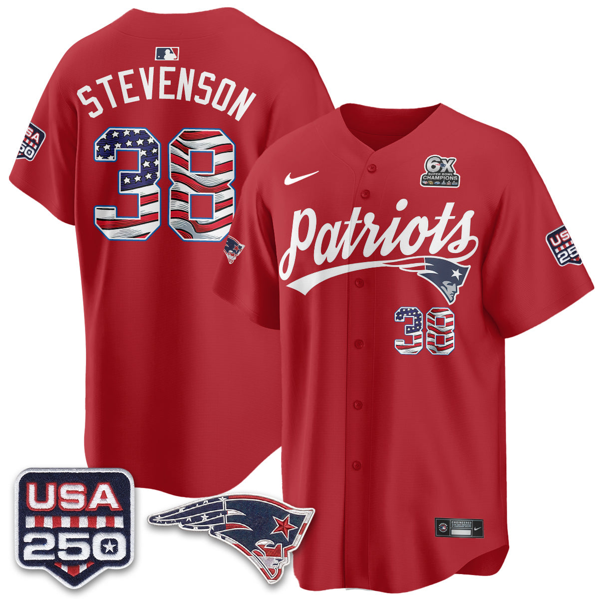 NE America Edition Vapor Jersey - Stitched