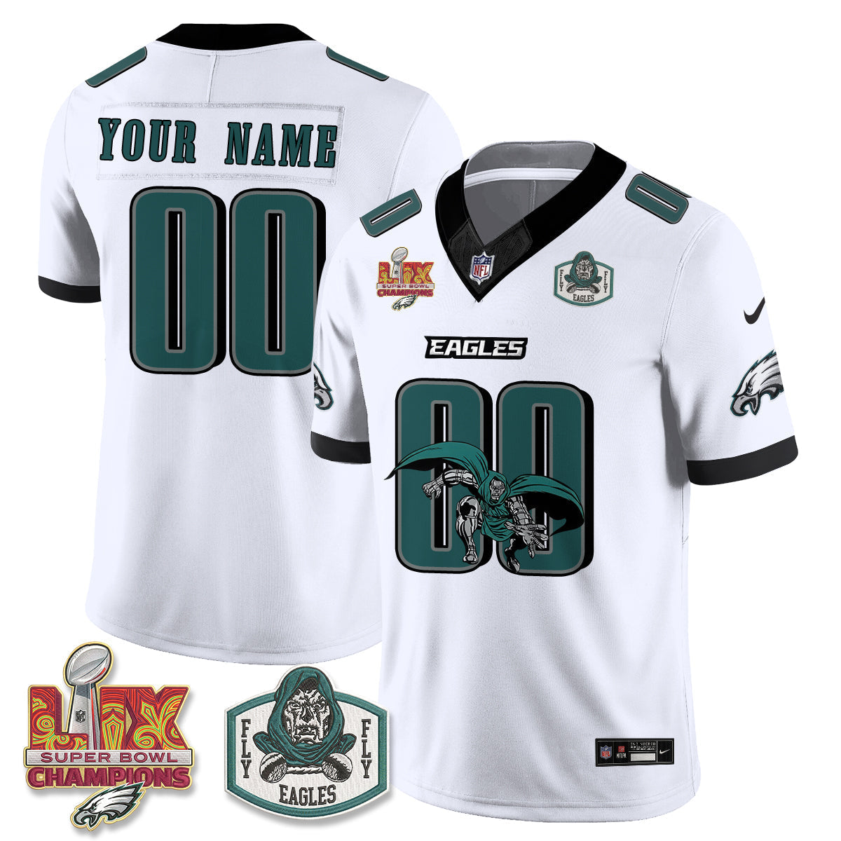 PHI x Green Cape Villain Edition Vapor Custom Jersey - Stitched