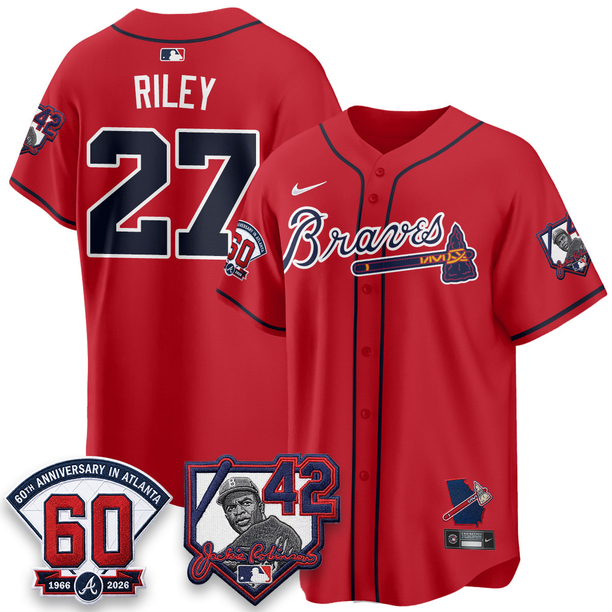 ATL 2026 Jackie Robinson Day Vapor Limited Jersey - Stitched
