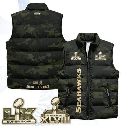 SEA 2026 Salute to Service Puffer Vest - Printed