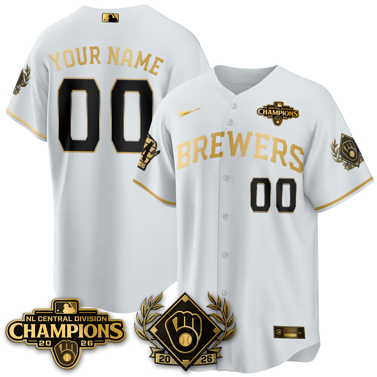 MIL 2026 NL Division Champs Vapor Custom Jersey - Stitched