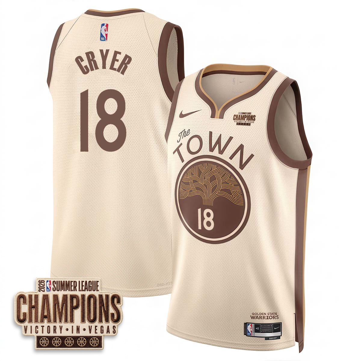 GSW 2026 Summer League Vapor Jersey - Stitched