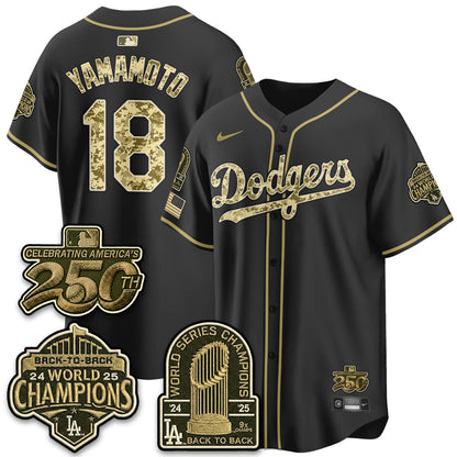 LAD Military Appreciation Game Day Jersey V2 - Stitched