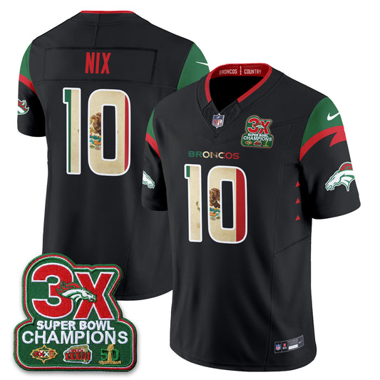 Denver Broncos Mexico Edition Vapor Jersey - Stitched