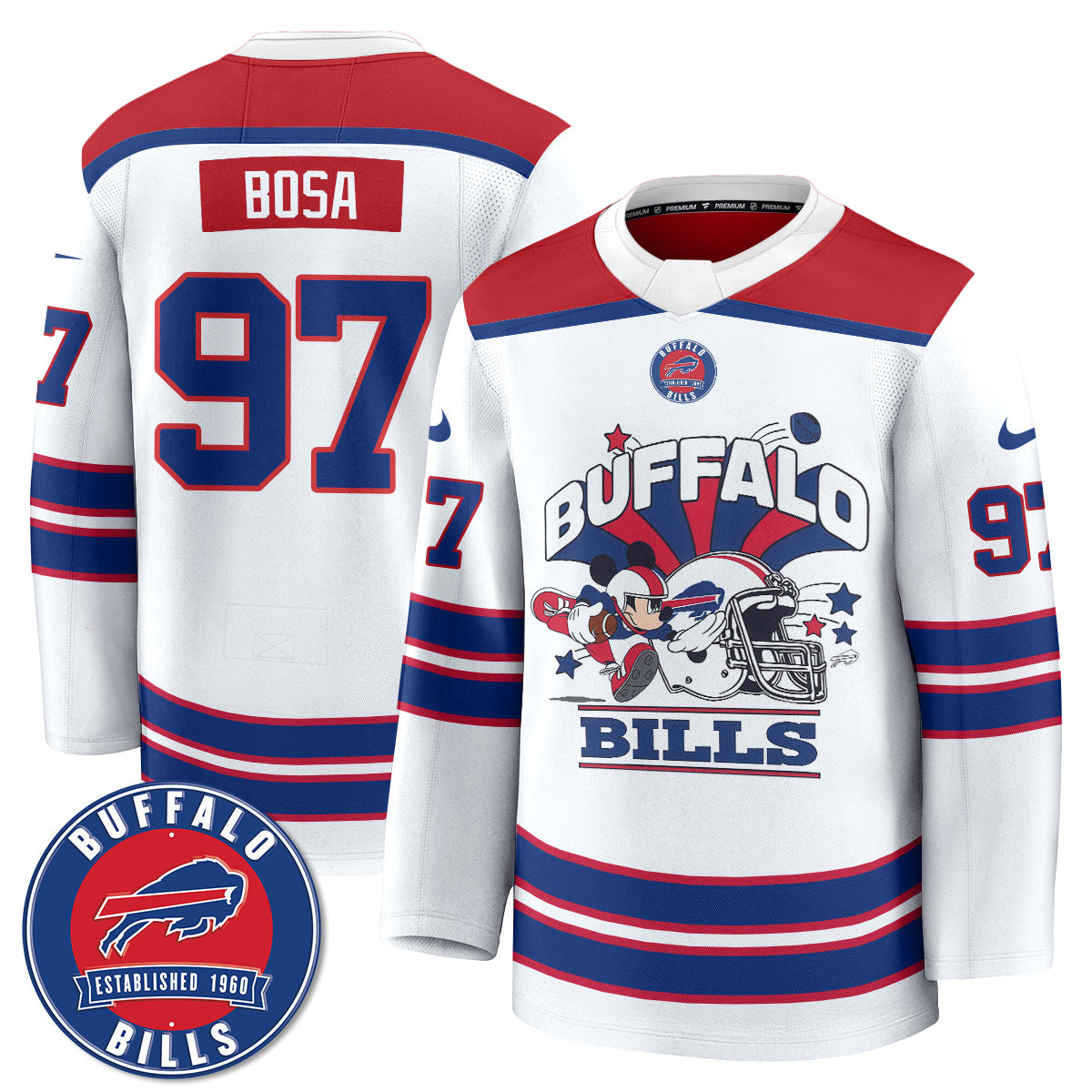 BUF x Cartoon Mouse Edition Hockey Jersey - Printed