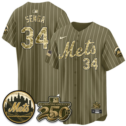 NYM Armed Forces Day Vapor Premier Limited Jersey - Stitched V2