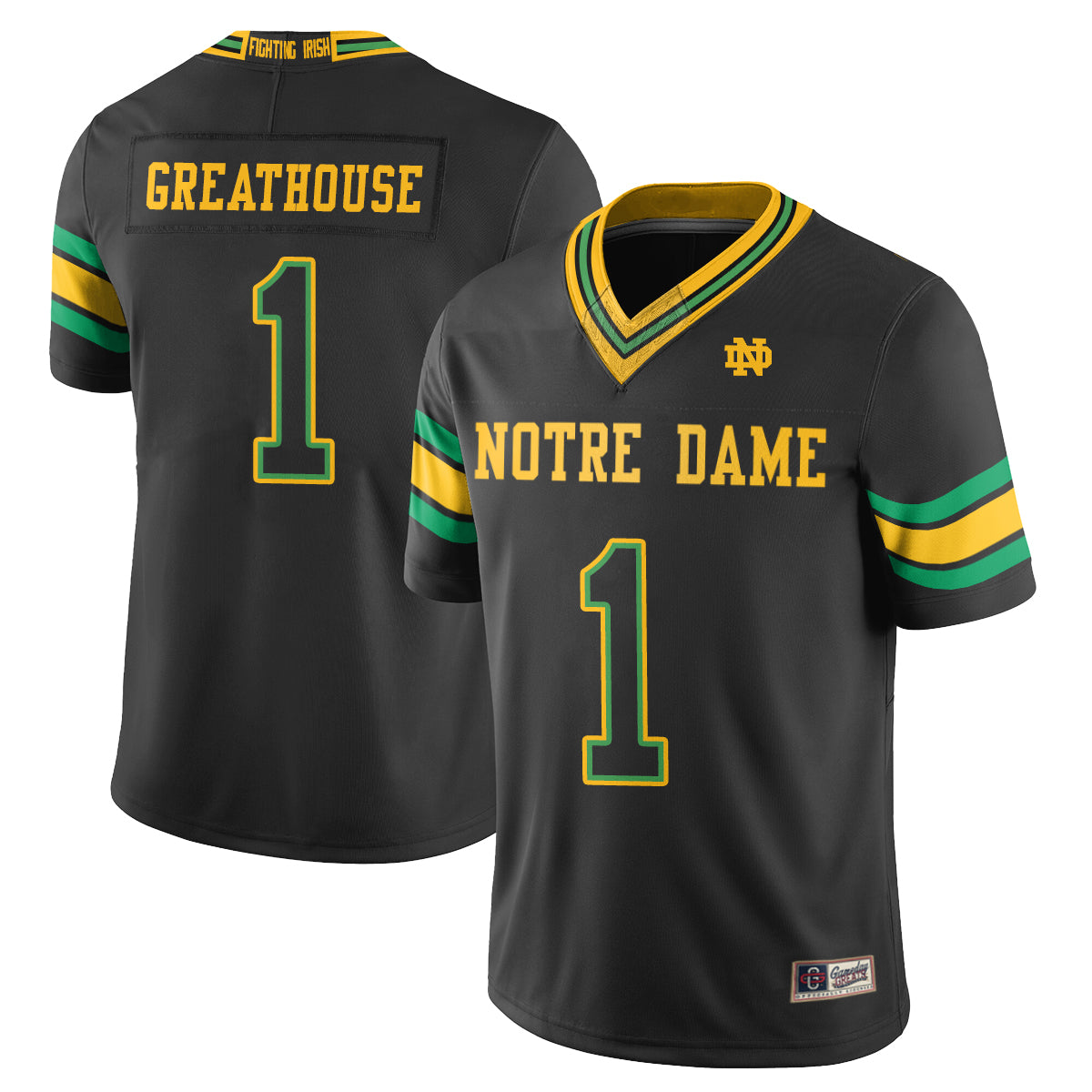 ND 2026 Shamrock Series Football Vapor Jersey - Stitched