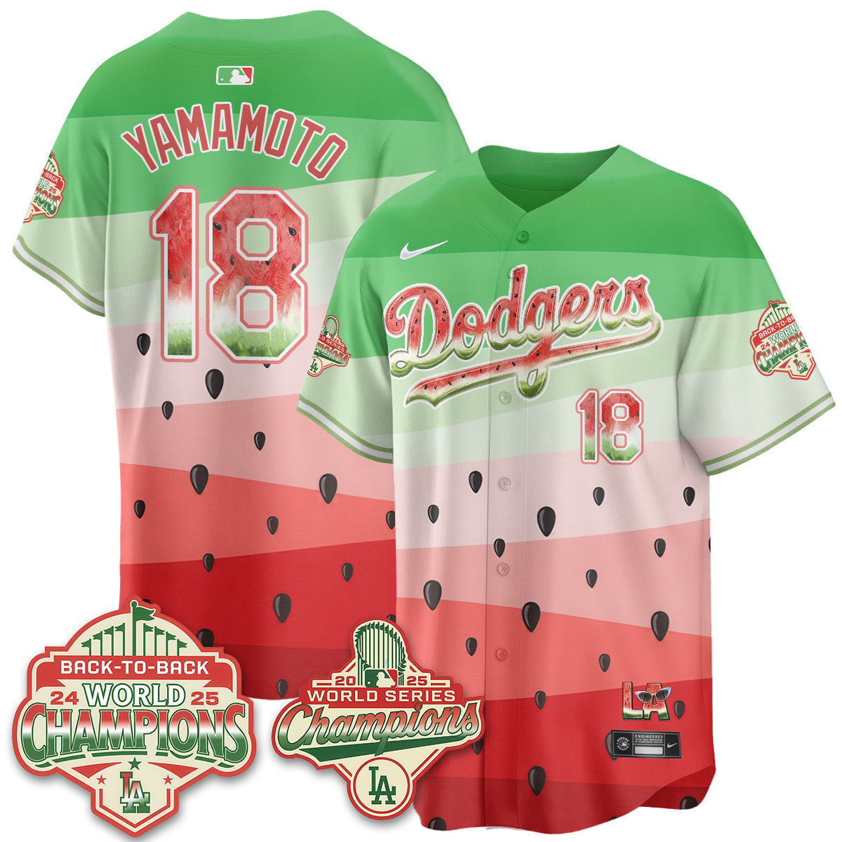 LAD National Watermelon Day Vapor Jersey - Stitched