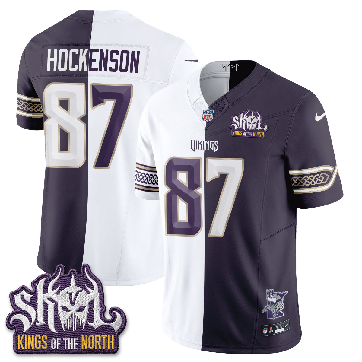 MIN 2026 Rivalries Split V2 Vapor Jersey - Stitched