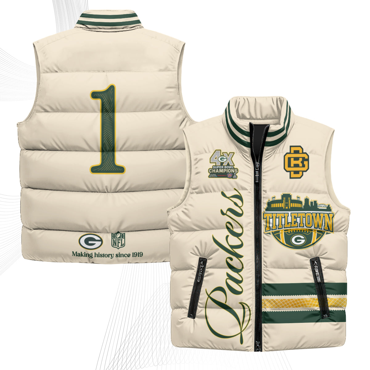 GB 2026 Rivalries Puffer Vest - Printed