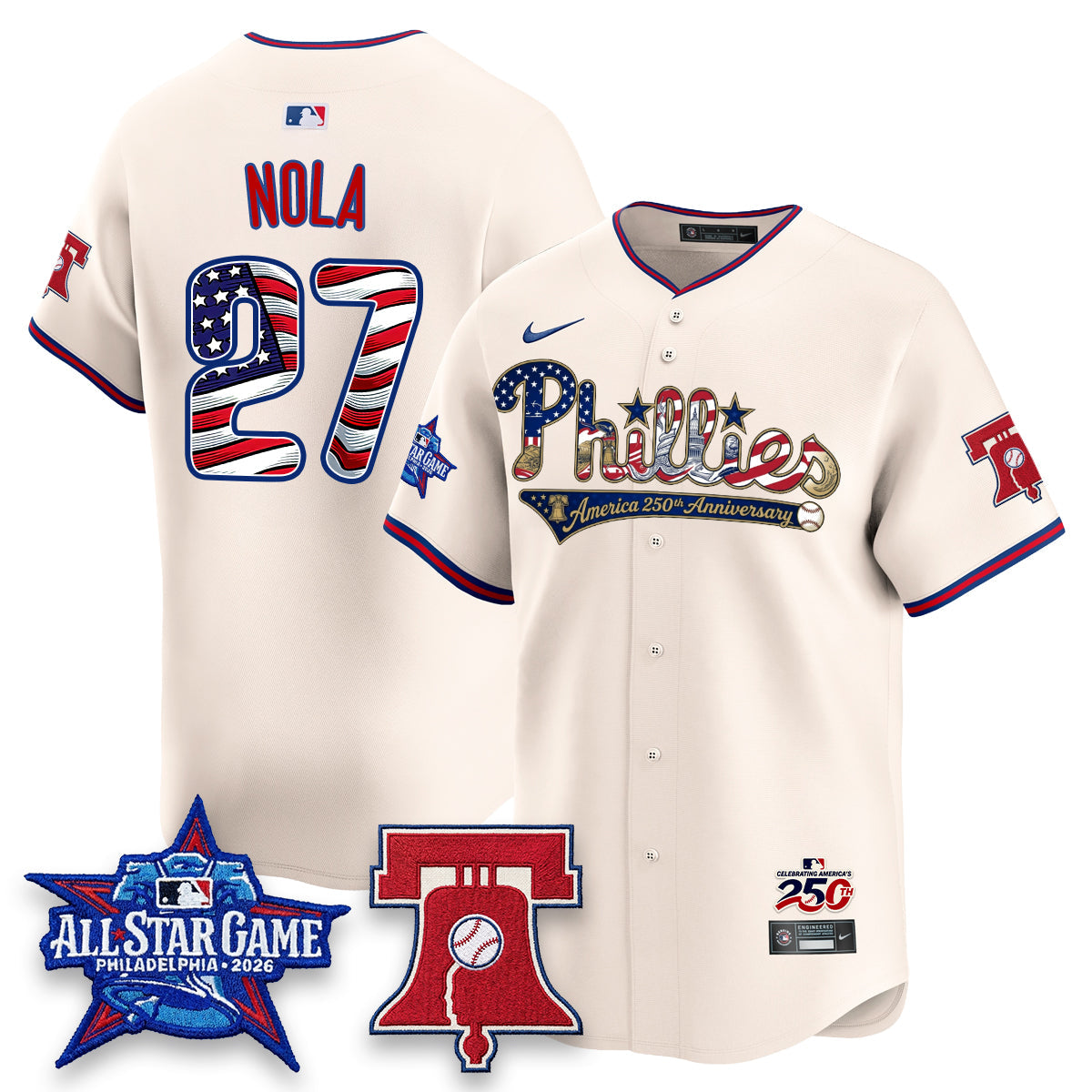 PHI 2026 Independence Day USA Vapor Limited Jersey - Stitched