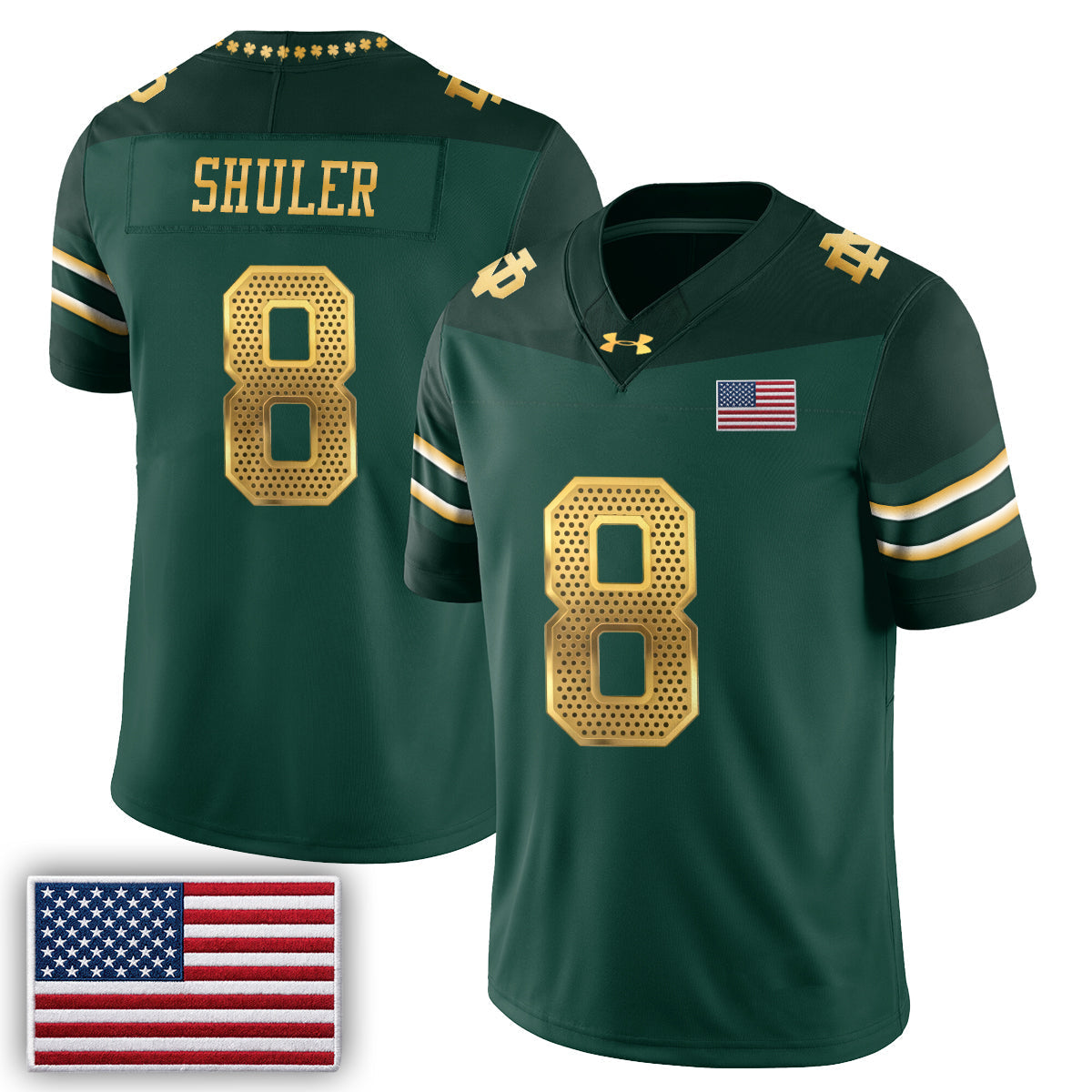 ND 2026 Shamrock Series Football Vapor Jersey - Stitched