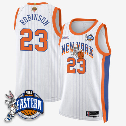 NYK 2026 NBA Finals x Bunny Vapor Jersey - Stitched