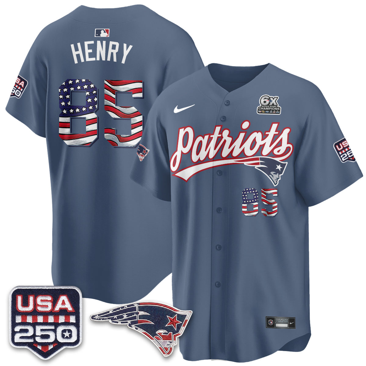 NE America Edition Vapor Jersey - Stitched