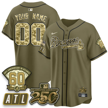 ATL Salute to Service 2026 Vapor Limited Custom Jersey - Stitched