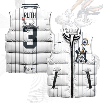 NYY Edition Unisex Puffer Vest - Printed
