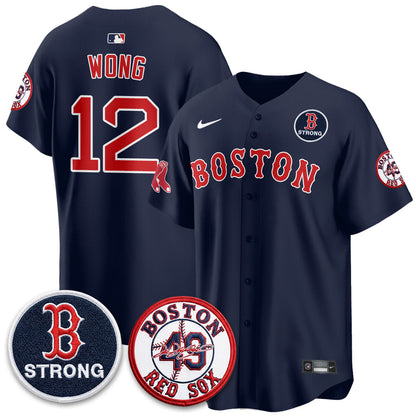 BOS Tim Wakefield Memorial Patch Vaper Premier Limited Jersey - Stitched V2
