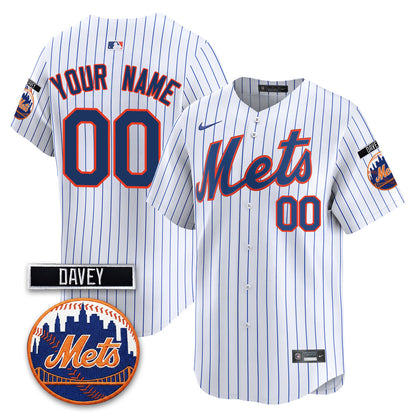 NYM 2026 Davey Johnson Memorial Vapor Custom Limited Jersey - Stitched