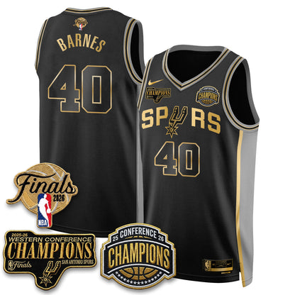 SAS 2026 NBA Western Conference Champions Vapor Special Edition Jersey - Stitched